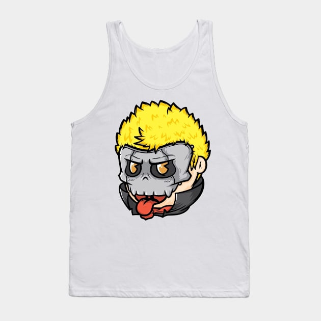 skull Tank Top by a cat cooking